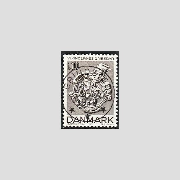 FRIMRKER DANMARK | 1979 - AFA 684 - Vikingetiden - 1,10 Kr. brun - Pragt Stemplet Grindsted