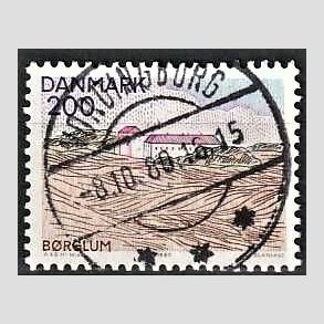 FRIM�RKER DANMARK | 1980 - AFA 702 - Nord for Limfjorden - 200 �re flerfarvet - Pragt Stemplet Vordingborg