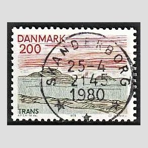 FRIM�RKER DANMARK | 1979 - AFA 688 - Nordjylland - 200 �re flerfarvet - Pragt Stemplet Skanderborg