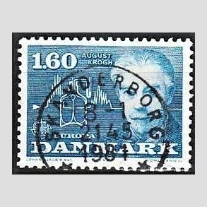 FRIM�RKER DANMARK | 1980 - AFA 696 - Europam�rker - 1,60 Kr. bl� - Pragt Stemplet Skanderborg