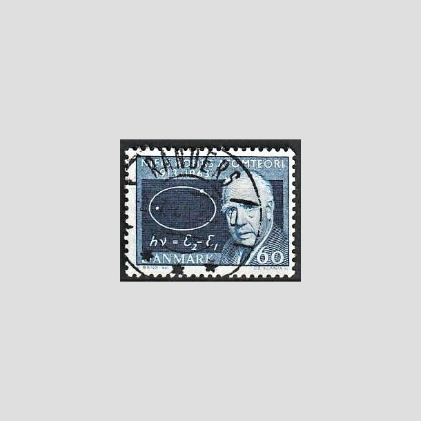 FRIMRKER DANMARK | 1963 - AFA 421 - Niels Bohr - 60 re mrkbl - Lux Stemplet Randers