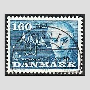 FRIMRKER DANMARK | 1980 - AFA 696 - Europamrker - 1,60 Kr. bl - Pragt Stemplet rslev