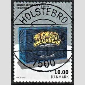 FRIM�RKER DANMARK | 2015 - AFA 1819 - Danske opfindelser - 10,00 Kr. t�rbatteriet - Pragt Stemplet Holstebro