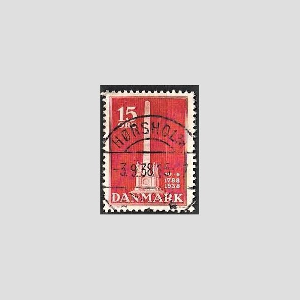 FRIMRKER DANMARK | 1938 - AFA 244 - Stavnsbndet 15 re rd - Lux Stemplet Hrsholm