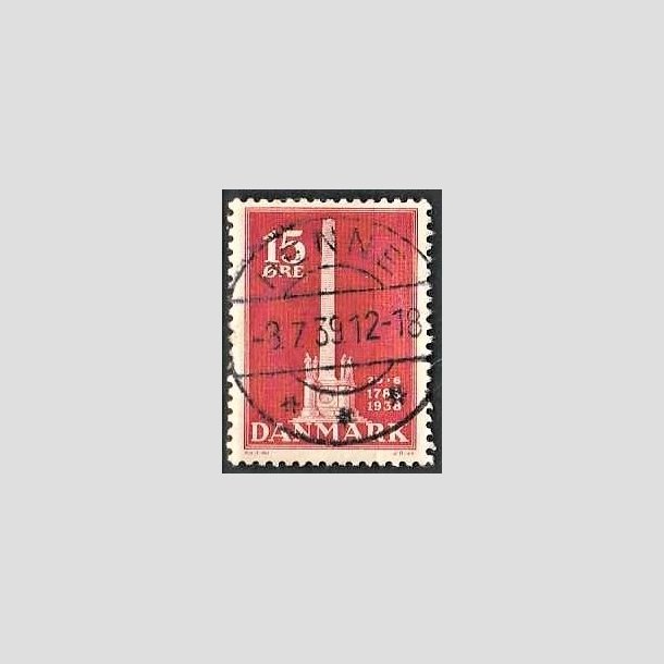 FRIMRKER DANMARK | 1938 - AFA 244 - Stavnsbndet 15 re rd - Lux Stemplet Rnne