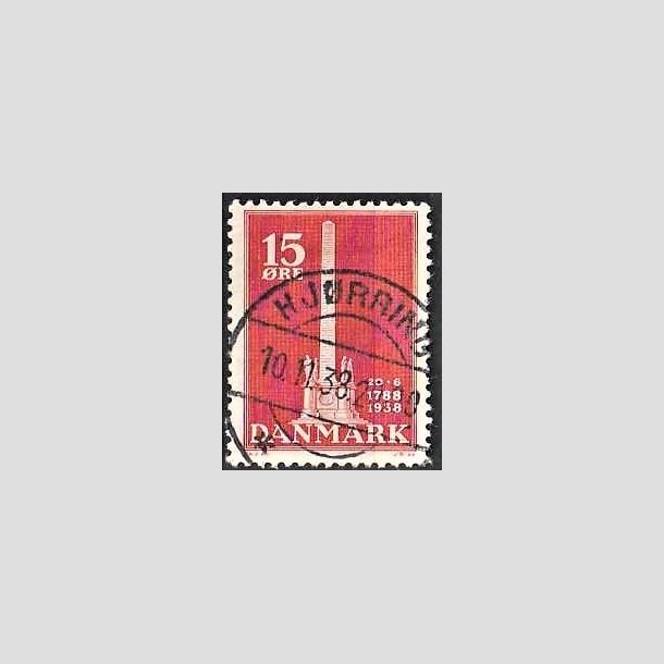 FRIMRKER DANMARK | 1938 - AFA 244 - Stavnsbndet 15 re rd - Lux Stemplet Hjrring