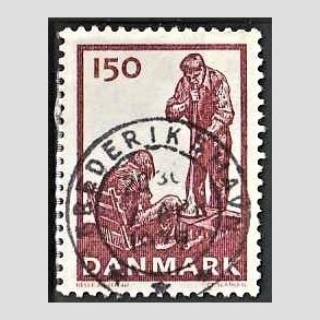 FRIM�RKER DANMARK | 1976 - AFA 630 - Dansk glasproduktion - 150 �re brunlilla - Pragt Stemplet Frederikshavn