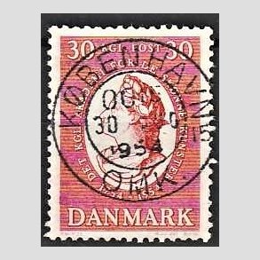 FRIM�RKER DANMARK | 1954 - AFA 357 - Kunstakademiet 200 �r - 30 �re r�d - Pragt Stemplet K�benhavn