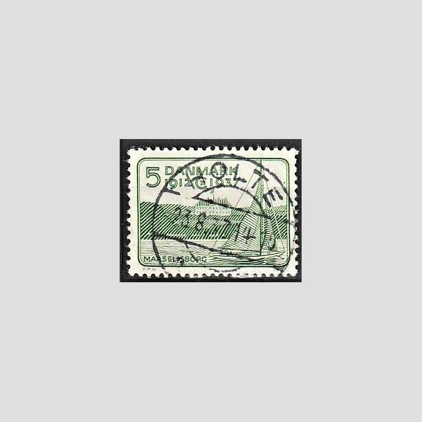 FRIMRKER DANMARK | 1937 - AFA 239 - Chr. X 25 re jubilum 5 re grn - Lux Stemplet Holte