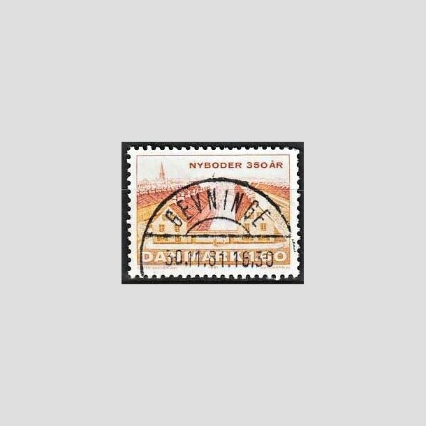FRIMRKER DANMARK | 1981 - AFA 726 - Nyboder 350 r - 1,60 Kr. flerfarvet - Pragt Stemplet Grevinge