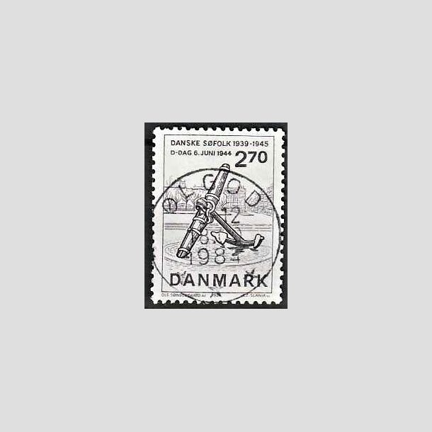 FRIMRKER DANMARK | 1984 - AFA 805 - Normandiets invation danske skibe - 2,70 Kr. brun - Pragt Stemplet lgod