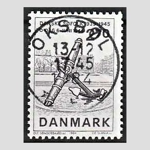 FRIM�RKER DANMARK | 1984 - AFA 805 - Normandiets invation danske skibe - 2,70 Kr. brun - Pragt Stemplet Oksb�l
