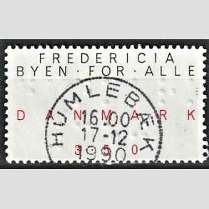 FRIMRKER DANMARK | 1990 - AFA 979 - Byen for alle - 3,50 Kr. sort/rd - Lux Stemplet Humlebk