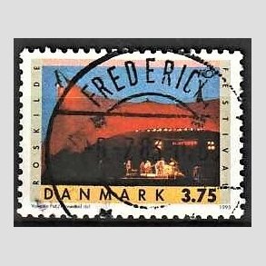FRIM�RKER DANMARK | 1995 - AFA 1097 - Turistm�l - 3,75 Kr. flerfarvet - Pragt Stemplet Fredericia