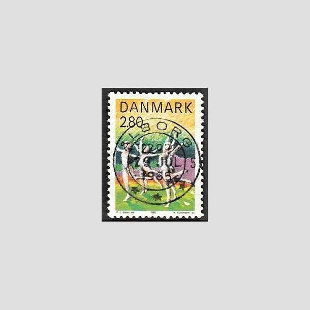 FRIMRKER DANMARK | 1985 - AFA 836 - Sport - 2,80 Kr. flerfarvet - Pragt Stemplet lborg