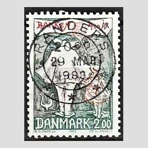 FRIM�RKER DANMARK | 1983 - AFA 766 - Dyrehavsbakken 400 �r - 2,00 Kr. flerfarvet - Pragt Stemplet Randers