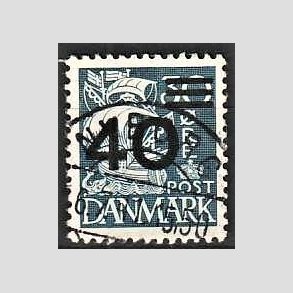 FRIMRKER DANMARK | 1940 - AFA 265 - 40/30 re bl Provisorier - Lux Stemplet Nyborg