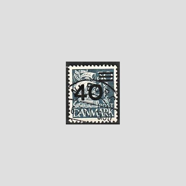 FRIMRKER DANMARK | 1940 - AFA 265 - 40/30 re bl Provisorier - Lux Stemplet Nyborg