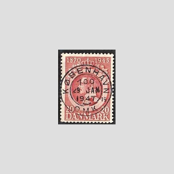 FRIMRKER DANMARK | 1945 - AFA 291 - Chr. X 75 r 20 re rd - Pragt Stemplet Kbenhavn