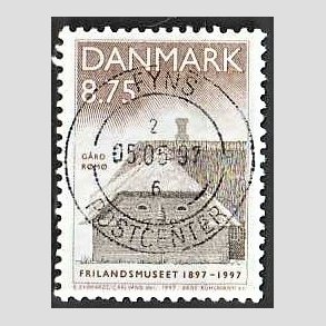 FRIM�RKER DANMARK | 1997 - AFA 1142 - Frilandsmuseet 100 �r - 8,75 Kr. flerfarvet - Pragt Stemplet Fyns Postcenter