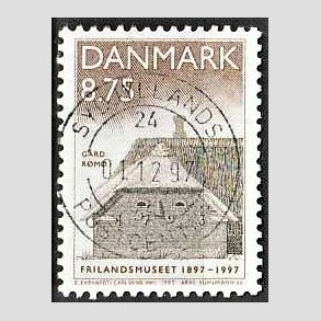 FRIM�RKER DANMARK | 1997 - AFA 1142 - Frilandsmuseet 100 �r - 8,75 Kr. flerfarvet - Pragt Stemplet Sydjyllands Postcenter