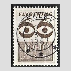 FRIMRKER DANMARK | 1966 - AFA 448F - Flygtning 1966 - 40 + 10 re brun - Pragt Stemplet Herlev