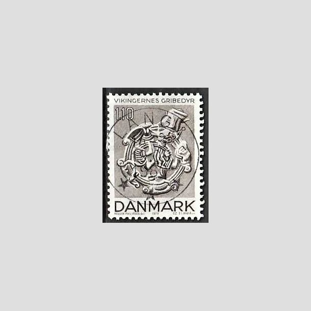 FRIMRKER DANMARK | 1979 - AFA 684 - Vikingetiden - 1,10 Kr. brun - Pragt Stemplet Lang