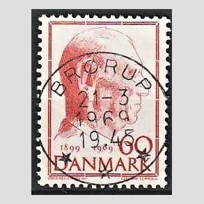 FRIM�RKER DANMARK | 1969 - AFA 481 - Fredrik IX 70 �r - 60 �re r�d - Pragt Stemplet Odense Br�rup