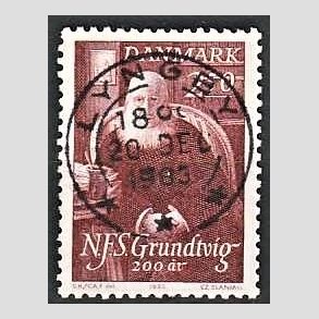 FRIM�RKER DANMARK | 1976 - AFA 626 - Carlsbergfondet 100 �r - 100 �re brunr�d - Pragt Stemplet Lyngby