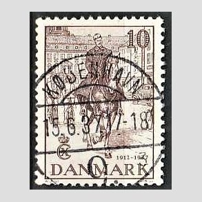 FRIM�RKER DANMARK | 1937 - AFA 240 - Chr. X 25 �re jubil�um 10 �re brun - Lux Stemplet K�benhavn
