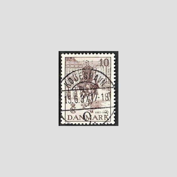 FRIMRKER DANMARK | 1937 - AFA 240 - Chr. X 25 re jubilum 10 re brun - Lux Stemplet Kbenhavn