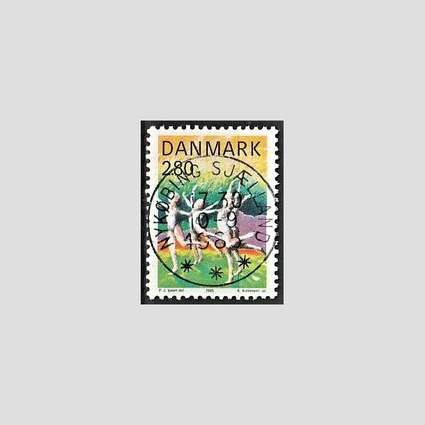 FRIMRKER DANMARK | 1985 - AFA 836 - Sport - 2,80 Kr. flerfarvet - Pragt Stemplet Nykbing Sjlland