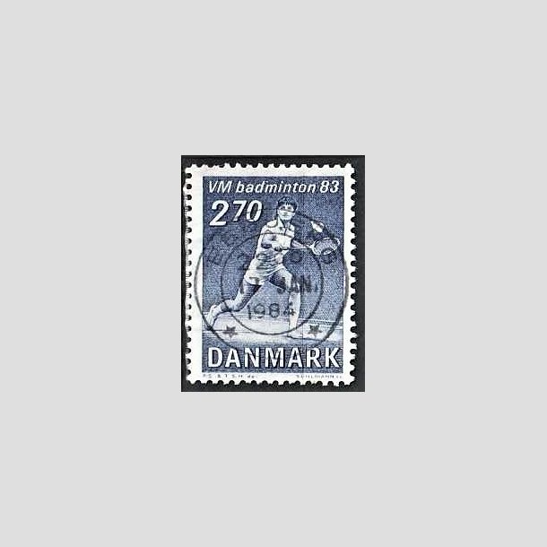 FRIMRKER DANMARK | 1983 - AFA 767 - WM i Badminton - 2,70 Kr. bl - Pragt Stemplet Esbjerg