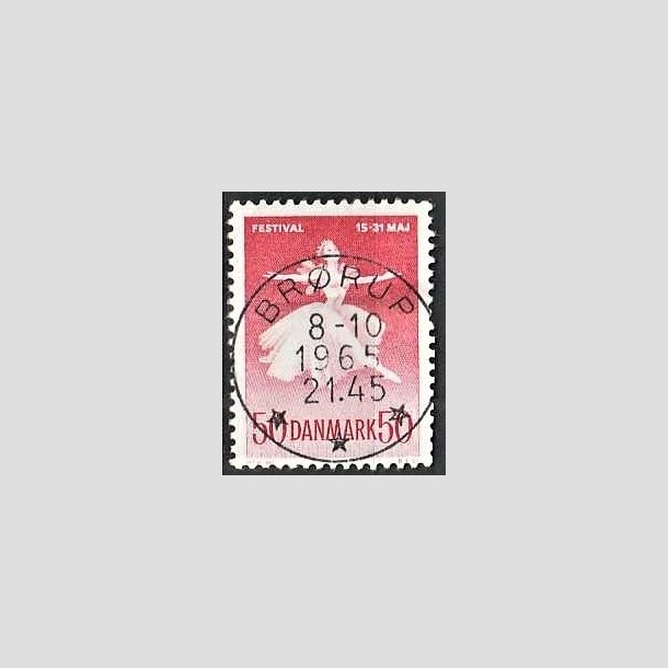 FRIMRKER DANMARK | 1965 - AFA 438 - Ballet og musikfestival - 50 re rd - Pragt Stemplet Brrup