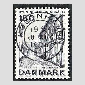 FRIM�RKER DANMARK | 1975 - AFA 593 - Bygningsfredning - 150 �re bl�gr� - Pragt Stemplet K�benhavn