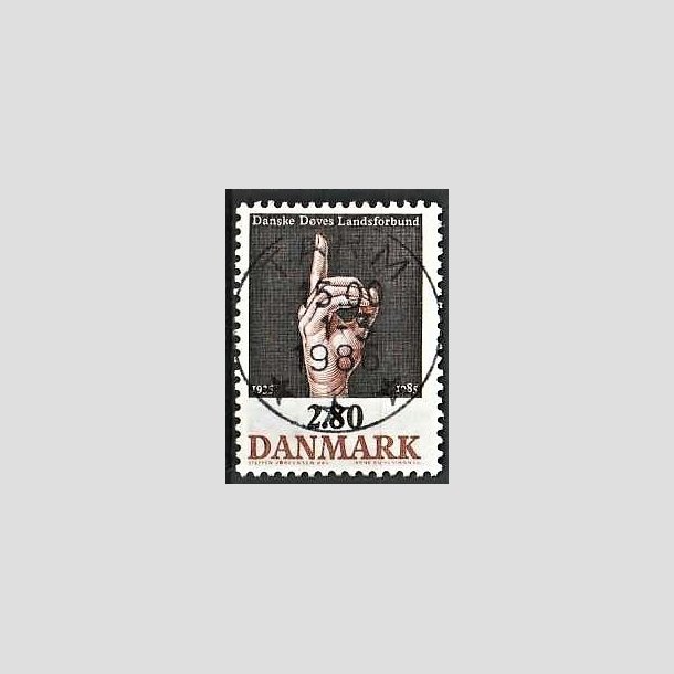 FRIMRKER DANMARK | 1985 - AFA 844 - Dves Landsforbund 50 r - 2,80 Kr. flerfarvet - Pragt Stemplet Tarm