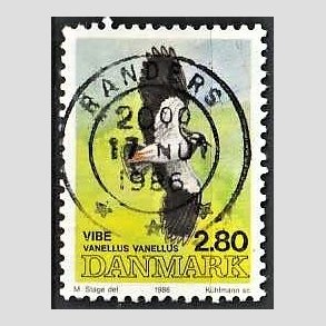 FRIM�RKER DANMARK | 1986 - AFA 867 - Danske fugle - 2,80 Kr. flerfarvet - Pragt Stemplet Randers
