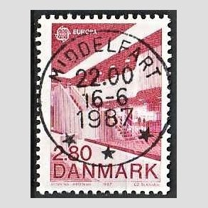 FRIM�RKER DANMARK | 1987 - AFA 882 - Europam�rker - 2,80 Kr. r�d - Pragt Stemplet Middelfart