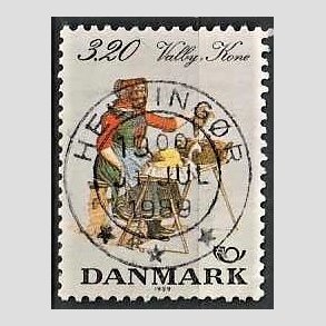 FRIM�RKER DANMARK | 1989 - AFA 936 - Folkedragter - 3,20 Kr. flerfarvet - Pragt Stemplet Helsing�r