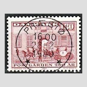 FRIMRKER DANMARK | 1980 - AFA 693 - Postgrden Kbenhavn - 1,30 Kr. rd - Pragt Stemplet Prst