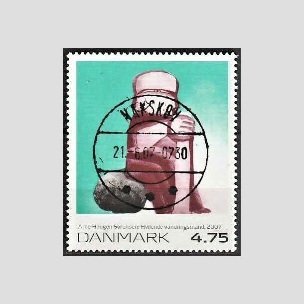 FRIMRKER DANMARK | 2007 - AFA 1508 - Frimrkekunst 10. - 4,75 Kr. Arne Hauge Srensen - Pragt Stemplet Nakskov