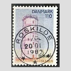 FRIM�RKER DANMARK | 1980 - AFA 701 - Nord for Limfjorden - 110 �re flerfarvet - Pragt Stemplet Roskilde
