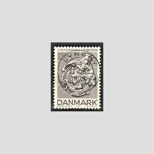 FRIMRKER DANMARK | 1979 - AFA 684 - Vikingetiden - 1,10 Kr. brun - Pragt Stemplet Lyngby