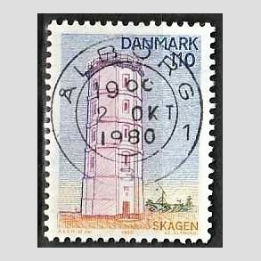 FRIM�RKER DANMARK | 1980 - AFA 701 - Nord for Limfjorden - 110 �re flerfarvet - Pragt Stemplet �lborg