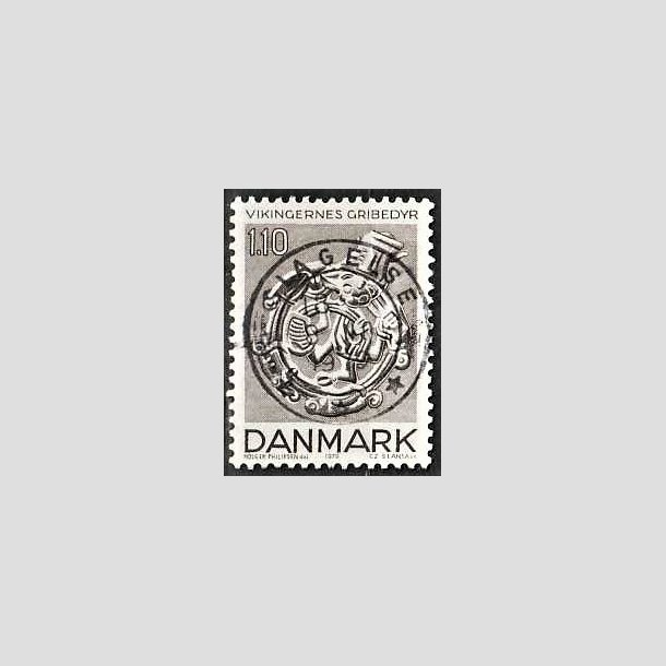 FRIMRKER DANMARK | 1979 - AFA 684 - Vikingetiden - 1,10 Kr. brun - Pragt Stemplet Slagelse