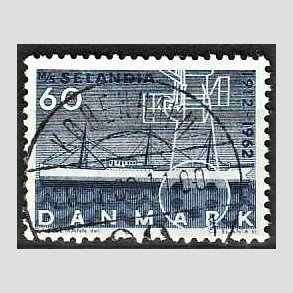 FRIM�RKER DANMARK | 1962 - AFA 409 - Selandia - 60 �re bl� - Pragt Stemplet K�benhavn