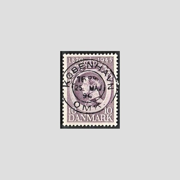 FRIMRKER DANMARK | 1945 - AFA 290 - Chr. X 75 r 10 re violet - Pragt Stemplet Kbenhavn