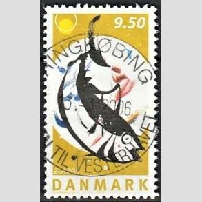 FRIM�RKER DANMARK | 2005 - AFA 1438 - Europam�rker - 9,50 Kr. Fiskeret - Pragt Stemplet Ringk�bing