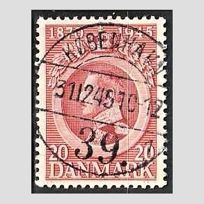 FRIM�RKER DANMARK | 1945 - AFA 291 - Chr. X 75 �r 20 �re r�d - Pragt Stemplet K�benhavn