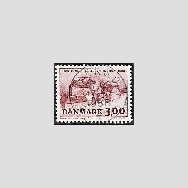 FRIMRKER DANMARK | 1988 - AFA 916 - Tnder Statsseminarium - 3,00 Kr. brunrd - Pragt Stemplet Neks